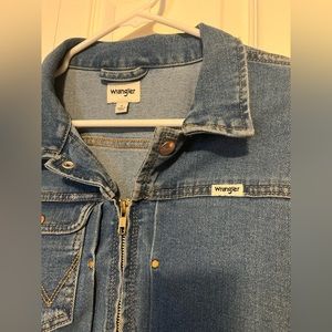 Wrangler zip denim jacket